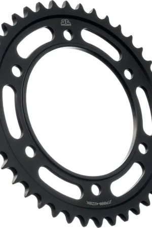 JT SPROCKETS - REAR STEEL 42T BL, 525 - Sprockets - BLACK ZINC FINISH Tijdelijk Beschikbaar